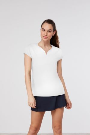 FILA Cap Sleeve Top Shirts White,Womens Tennis | CA.FDPHEM645